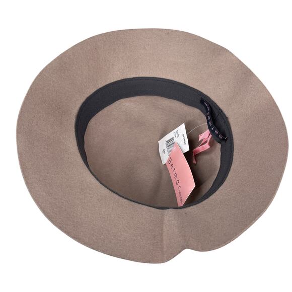 Betmar NY Evelyn Litefelt Cloche Hat S/M Taupe Brown Water Repellant New - Picture 10 of 10